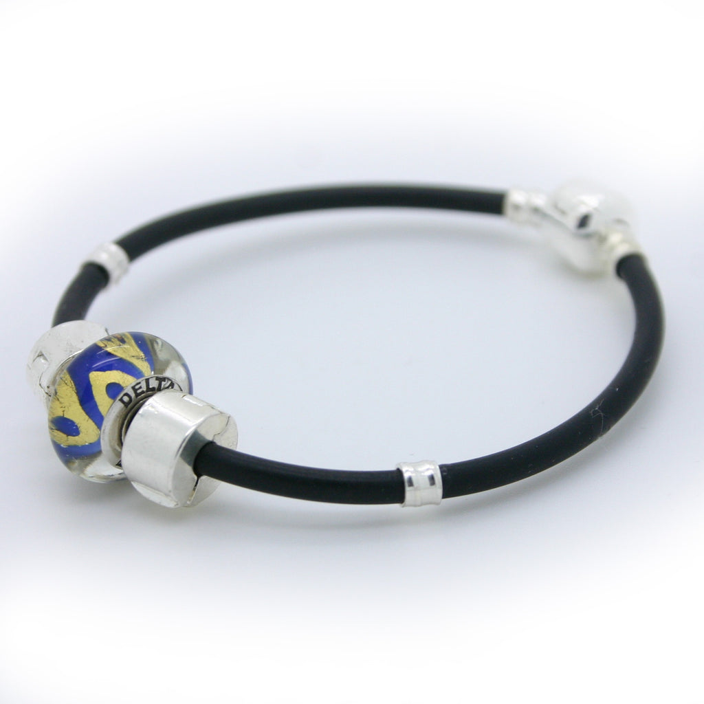 Delta Love Bead on a Sporty Bracelet