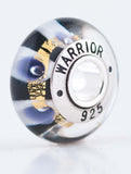 Autoimmine Warrior bead on black Sporty Necklace