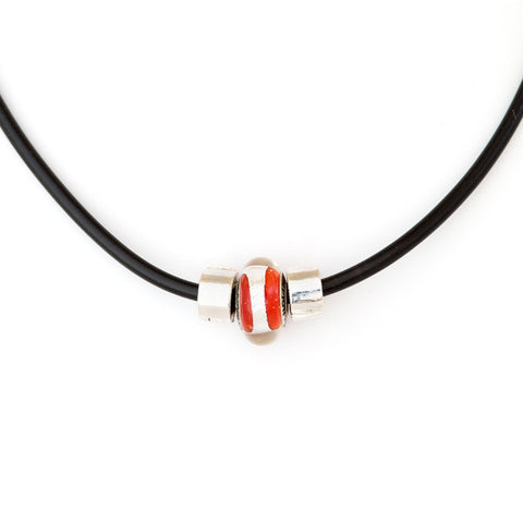 Champion bead on sporty necklace