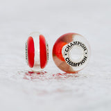 Champion bead on sporty necklace