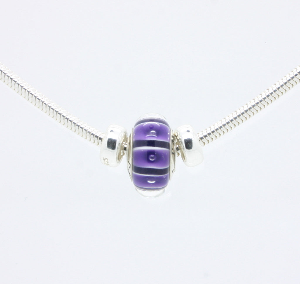 PMC 2015 bead on sterling silver necklace