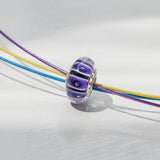 PMC 2015 bead on cable necklace