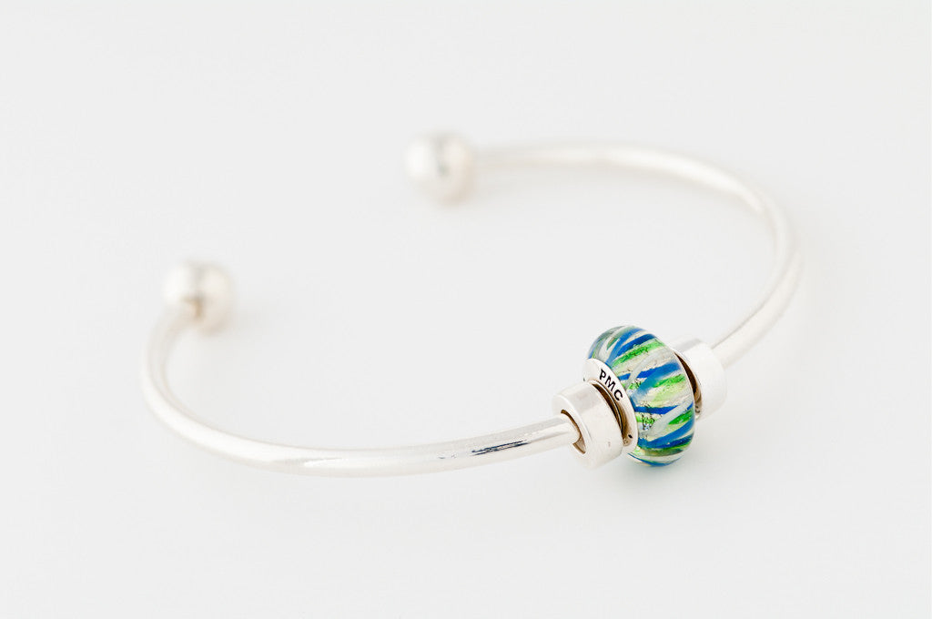 PMC 2012 bead on bangle bracelet