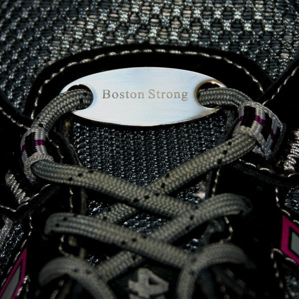 Boston Strong sneaker tag
