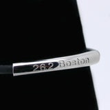 26.2 Boston engraved bracelet